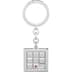 Supreme Puzzle Keychain - Silver (front)