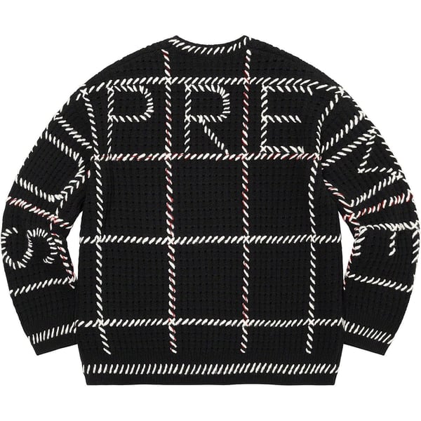 Supreme Quilt Stitch Sweater - Black (front)