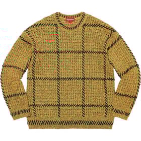 Supreme Quilt Stitch Sweater Yellow