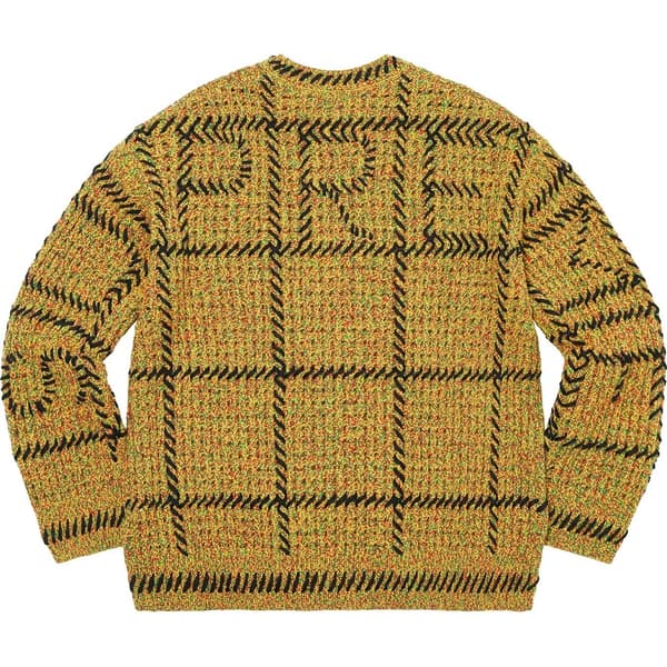 Supreme Quilt Stitch Sweater - Yellow (front)