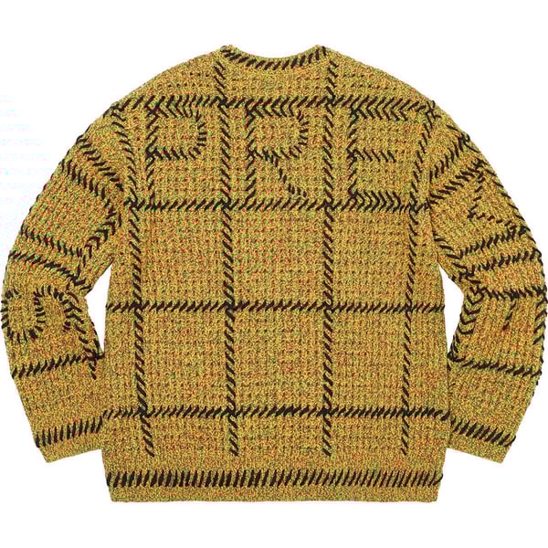 Supreme Quilt Stitch Sweater - Yellow (front)