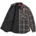 Supreme Quilted Flannel Snap Shirt - Black (front)