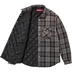 Supreme Quilted Flannel Snap Shirt - Black (front)