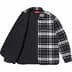 Supreme Quilted Flannel Zip Up Shirt - Black (front)