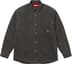Supreme Quilted Lined Denim Snap Shirt - Black (front)