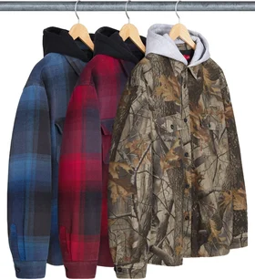 Supreme Quilted Lined Hooded Flannel Shirt