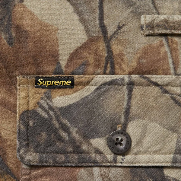 Supreme Quilted Lined Hooded Flannel Shirt - Realtree® Hardwoods Camo (front)