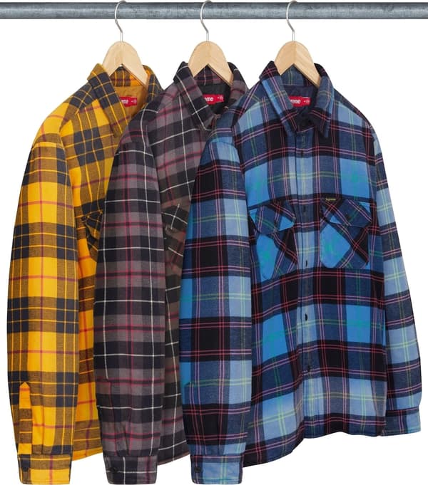 Supreme Quilted Plaid Shirt - Product Image