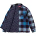 Supreme Quilted Plaid Shirt - Blue (front)