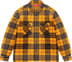Supreme Quilted Plaid Shirt - Yellow (front)