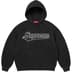 Supreme Quilted Zip Up Hooded Sweatshirt - Black (front)