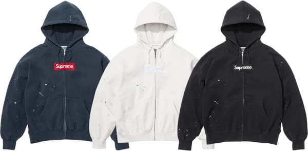 Supreme®/MM6 Maison Margiela Box Logo Zip Up Hooded Sweatshirt - Product Image