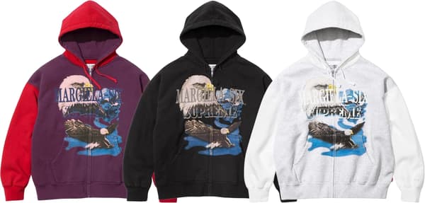 Supreme®/MM6 Maison Margiela Eagle Zip Up Hooded Sweatshirt - Product Image
