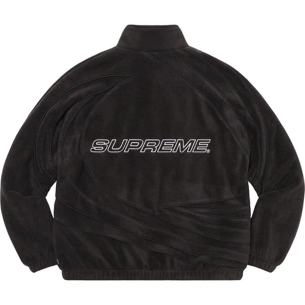 Supreme Racing Fleece Jacket - Black (front)