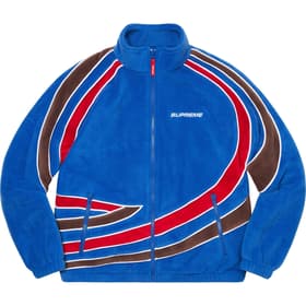 Supreme Racing Fleece Jacket Blue