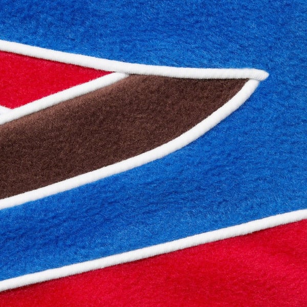 Supreme Racing Fleece Jacket - Blue (front)