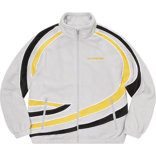 Supreme Racing Fleece Jacket - Heather Grey (front)