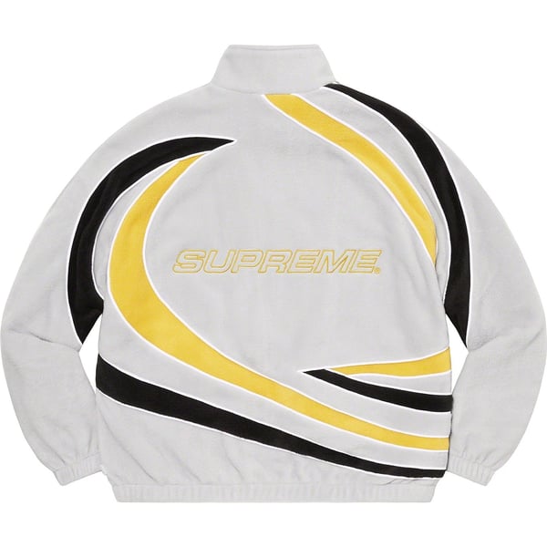 Supreme Racing Fleece Jacket - Heather Grey (front)