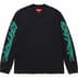 Supreme Racing Intarsia L/S Top - Black (front)