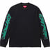Supreme Racing Intarsia L/S Top - Black (front)