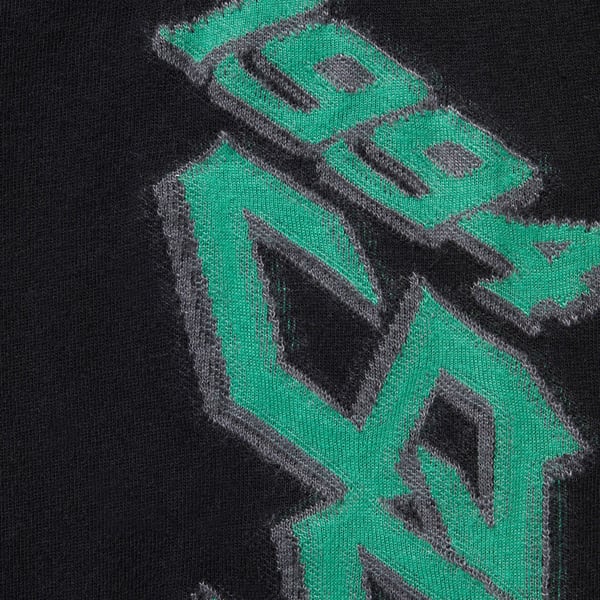 Supreme Racing Intarsia L/S Top - Black (front)