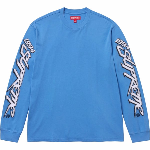 Supreme Racing Intarsia L/S Top - Blue (front)