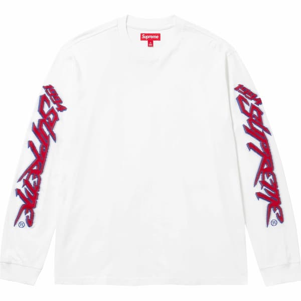 Supreme Racing Intarsia L/S Top - White (front)