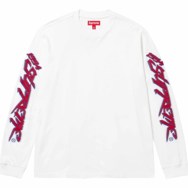 Supreme Racing Intarsia L/S Top - White (front)