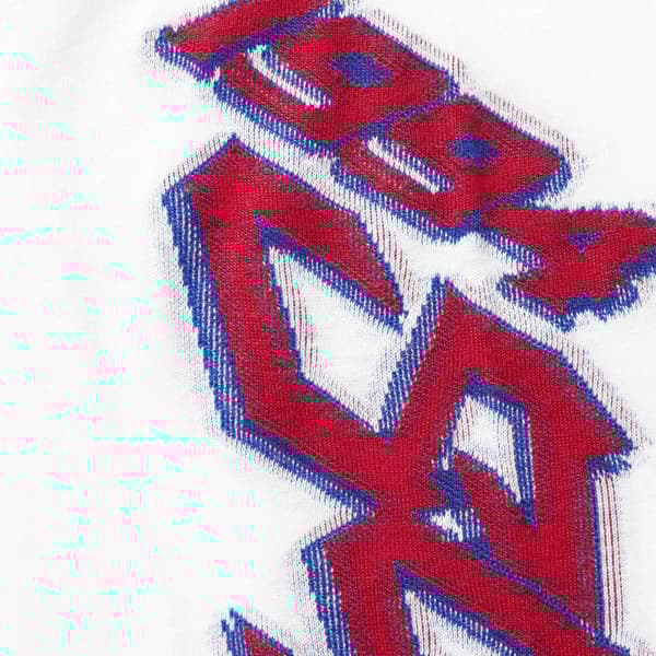 Supreme Racing Intarsia L/S Top - White (front)