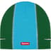 Supreme Racing Panel Beanie - Light Blue (front)