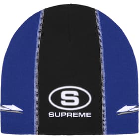 Supreme Racing Panel Beanie Navy