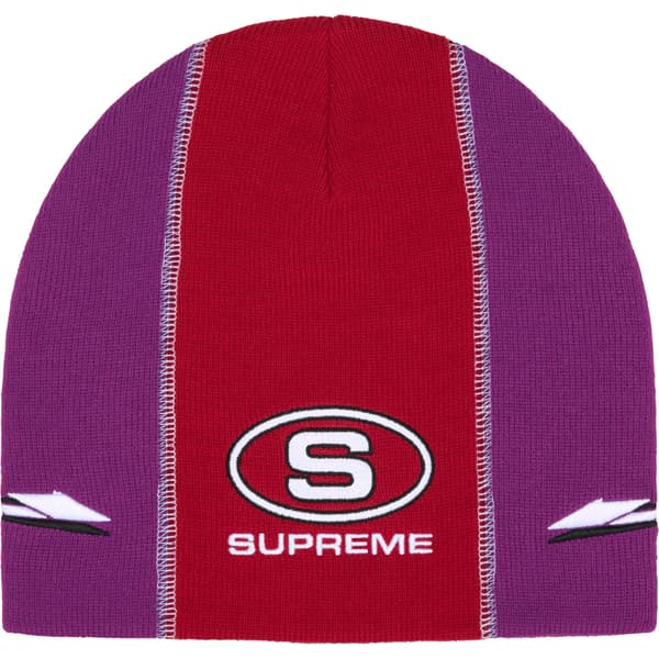 Supreme Racing Panel Beanie - Red (front)