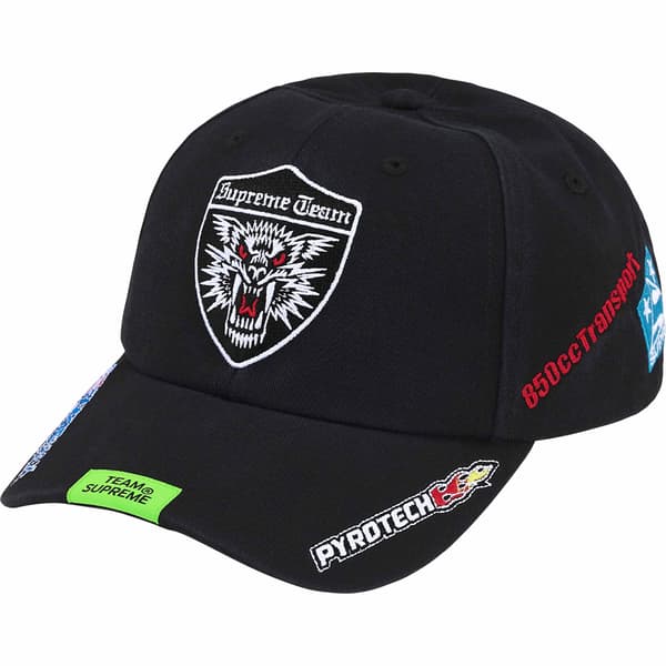 Supreme Racing Team 6-Panel - Black (front)