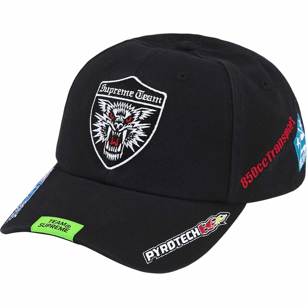 Supreme Racing Team 6-Panel - Black (front)