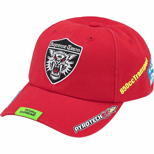 Supreme Racing Team 6-Panel - Red (front)