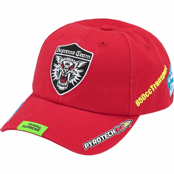 Supreme Racing Team 6-Panel - Red (front)