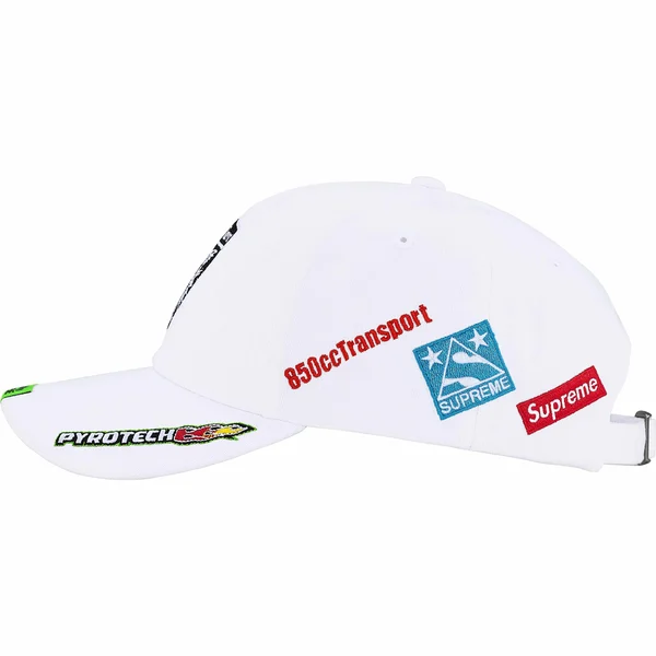 Supreme Racing Team 6-Panel - White (front)