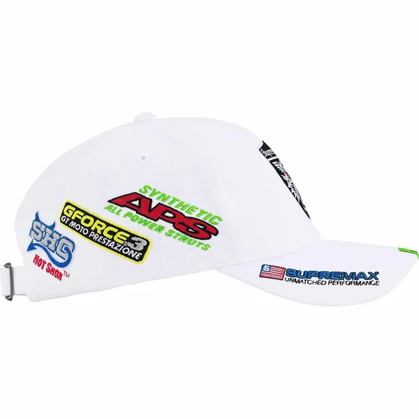 Supreme Racing Team 6-Panel - White (front)