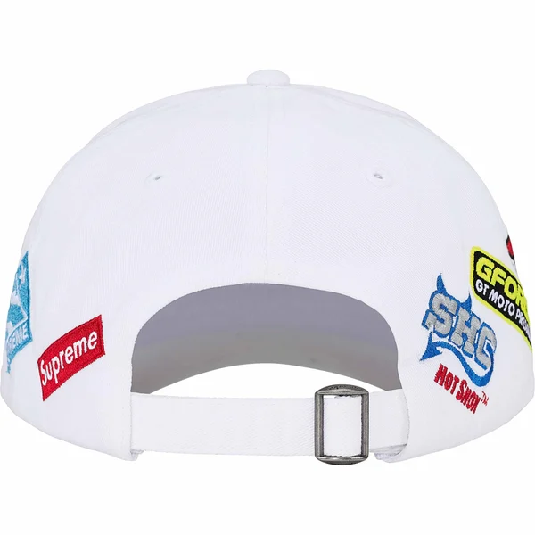 Supreme Racing Team 6-Panel - White (front)