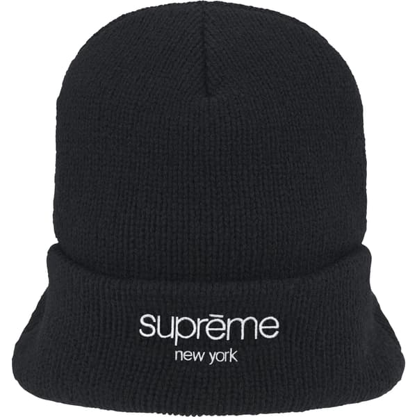 Supreme Radar Beanie - Black (front)