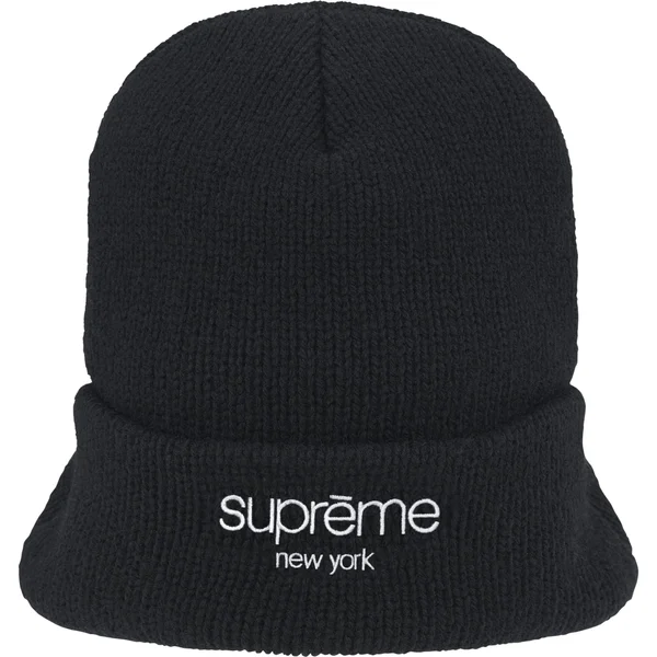Supreme Radar Beanie - Black (front)