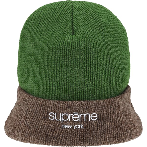 Supreme Radar Beanie - Olive (front)