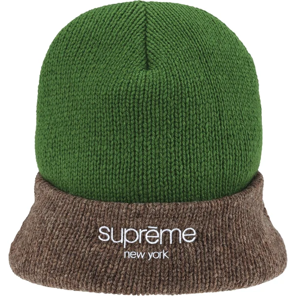 Supreme Radar Beanie - Olive (front)