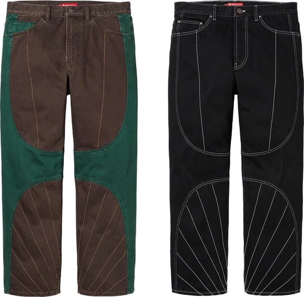 Supreme Radial Embroidered Loose Fit Jean - Product Image