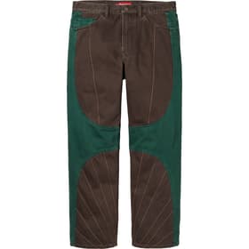 Supreme Radial Embroidered Loose Fit Jean Brown