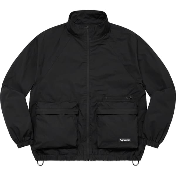 Supreme Raglan Utility Jacket - Black (front)