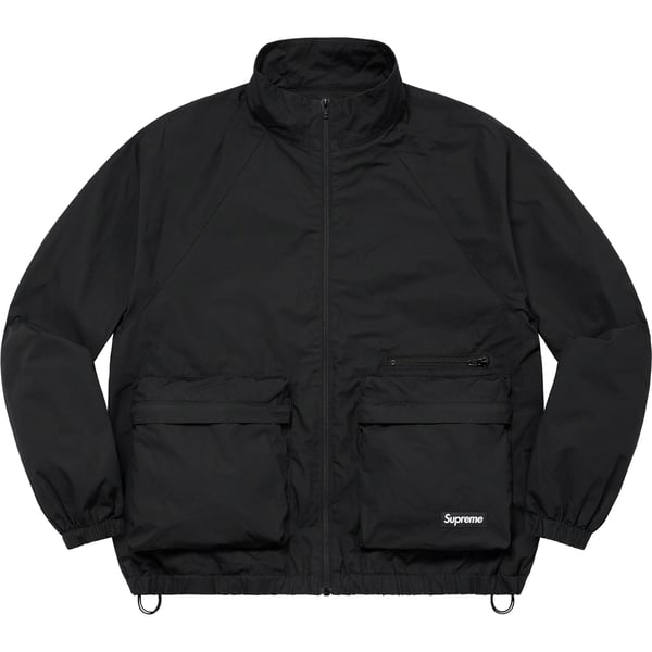 Supreme Raglan Utility Jacket - Black (front)