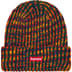 Supreme Rainbow Loose Gauge Beanie - Olive (front)