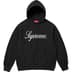 Supreme Raised Script Hooded Sweatshirt - Black (front)