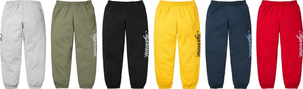 Supreme Raised Script Sweatpant - Product Image